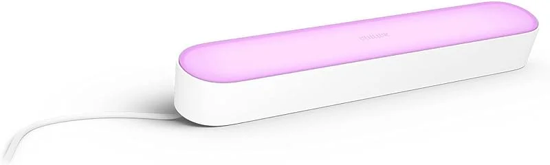 Philips Hue Play Light Bar bordslampa med störmkontakt, vit — Smarta hem