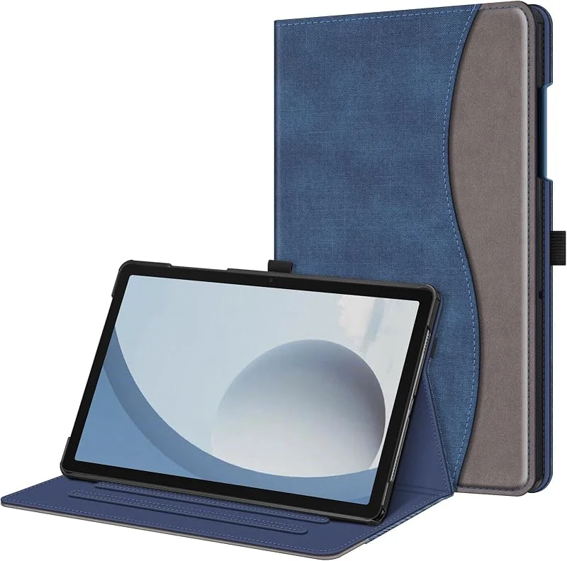 FINTIE Fodral för Samsung Galaxy Tab A9 Plus, A9+ 11 tum 2023 modell (SM- X210, X216, X218), flervinklad visning smart stativskydd med ficka automatisk uppvakning, sömn, denim indigo — Mobil och surfplatta
