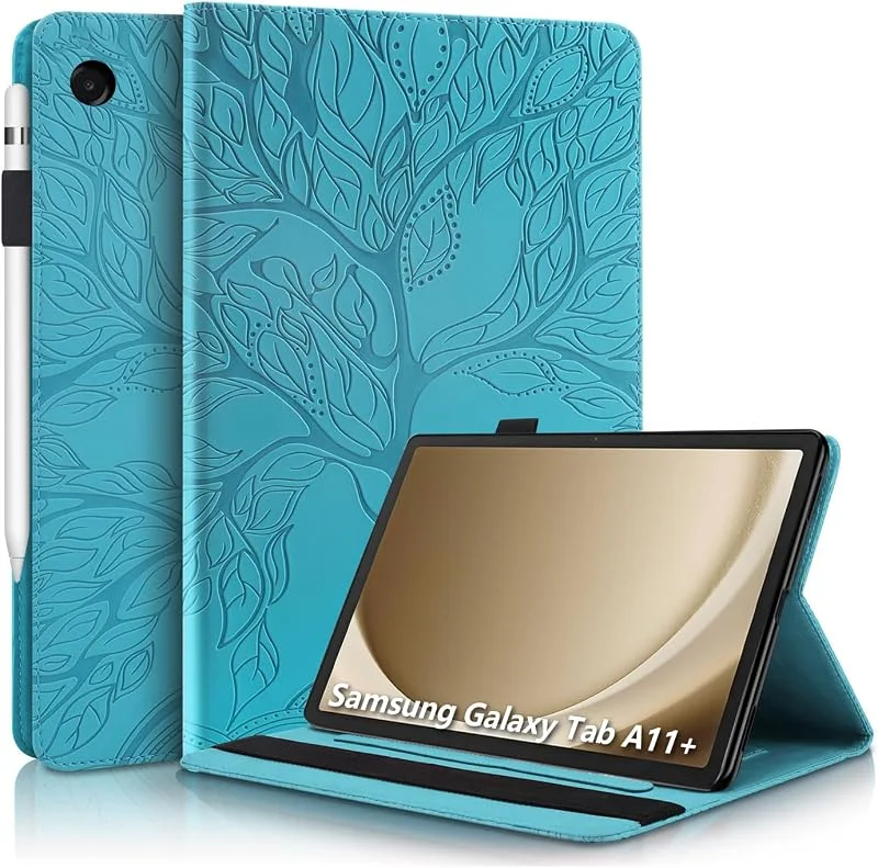 fodral för Samsung Galaxy Tab A11+, A11 Plus 11 tum 2025 blå — Mobil och surfplatta