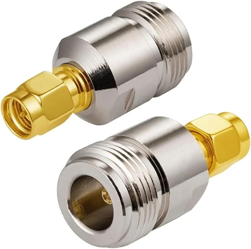 Vecys SMA-Adapter N-Typadapter SMA Man till Hona Typ N-Adapter för Wi-Fi-Antennkabel WLAN Trådlös Wi-Fi-Router (2 st) — TV och streaming