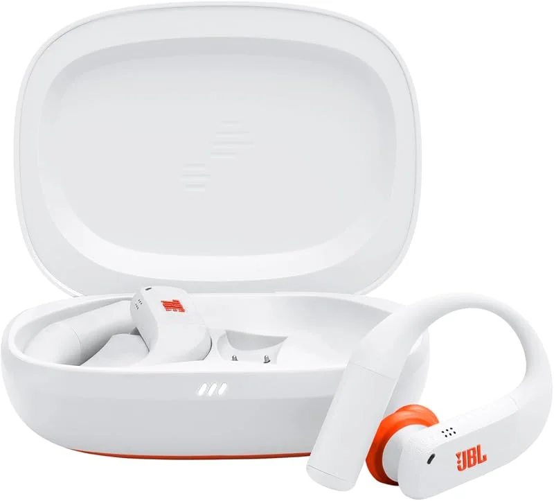 JBL Endurance Peak 4, Trådlösa In-Ear Sportöronsnäckor, Vit — Hörlurar och ljud
