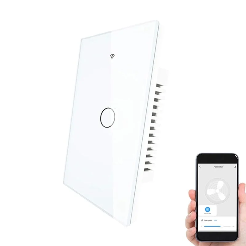ZigBee Smart Dimmer, Smart Lighting Switch Kompatibel med Alexa Google Home, pekskärm i glas med LED-indikator, Tuya, Smart Life App-fjärrkontroll, hemautomation — Smarta hem