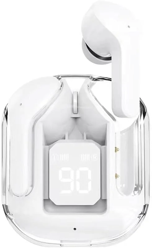 Ziyan Trådlösa bluetooth-hörlurar, Bluetooth 5.4, in-ear-hörlurar, sport, gaming, brusreducering, låg touchkontroll, för hörlurar (vit) — Hörlurar och ljud
